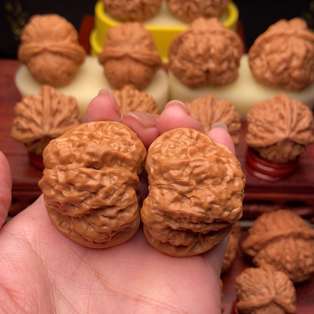 桃核把件吾**头延庆蛤蟆头40