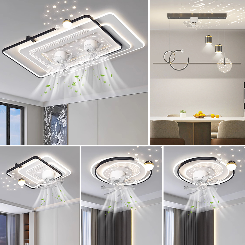 惠普照明风扇灯客厅灯主灯2025新款简约卧室餐厅吸顶灯全屋套餐
