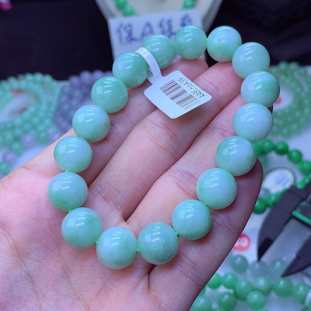 翡翠毛衣链未镶嵌