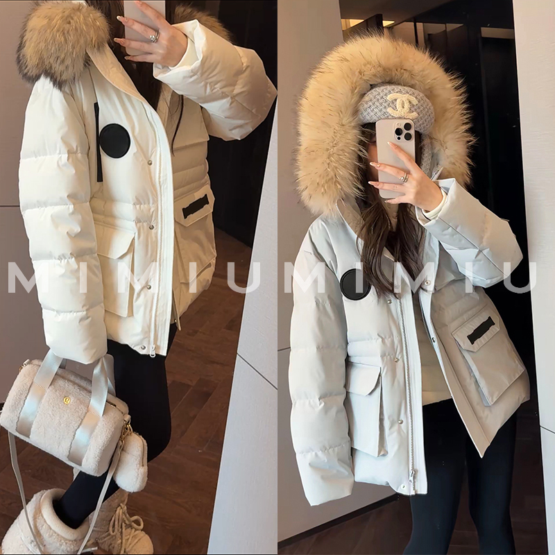 【mimius】肉 可溯源三星安心羽绒大貉子毛领工装派克羽绒服 G10114