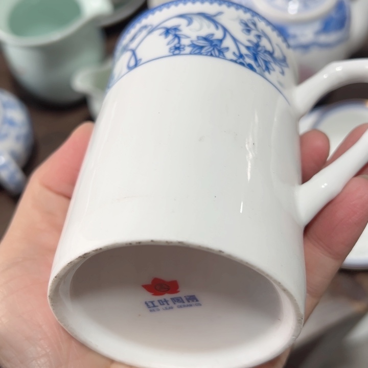 杯红叶早餐杯一个陶瓷