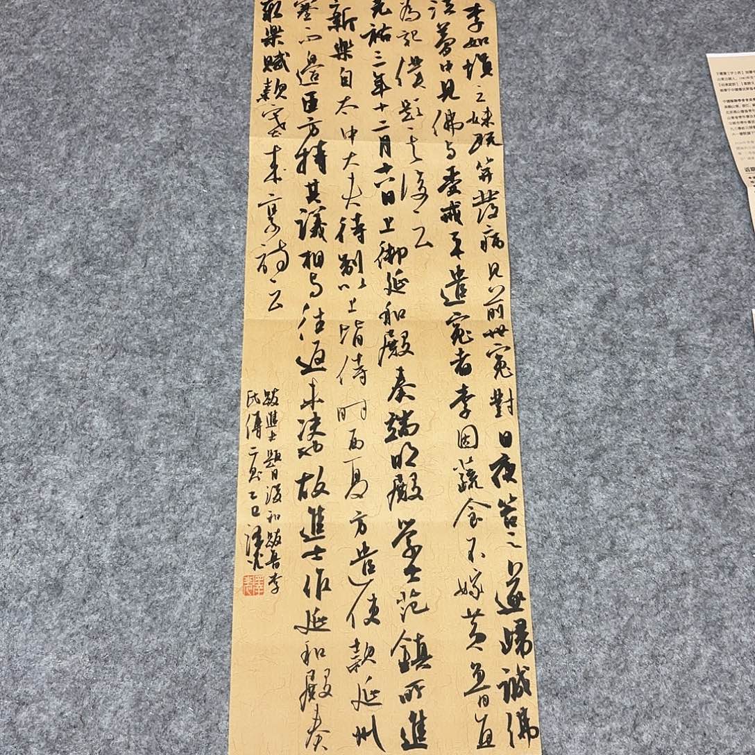 书法国展书家廖老师69×25