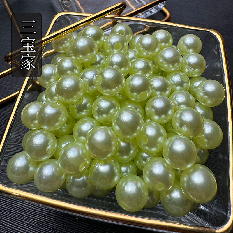 【宝老板】新颜色通孔半孔创意饰品