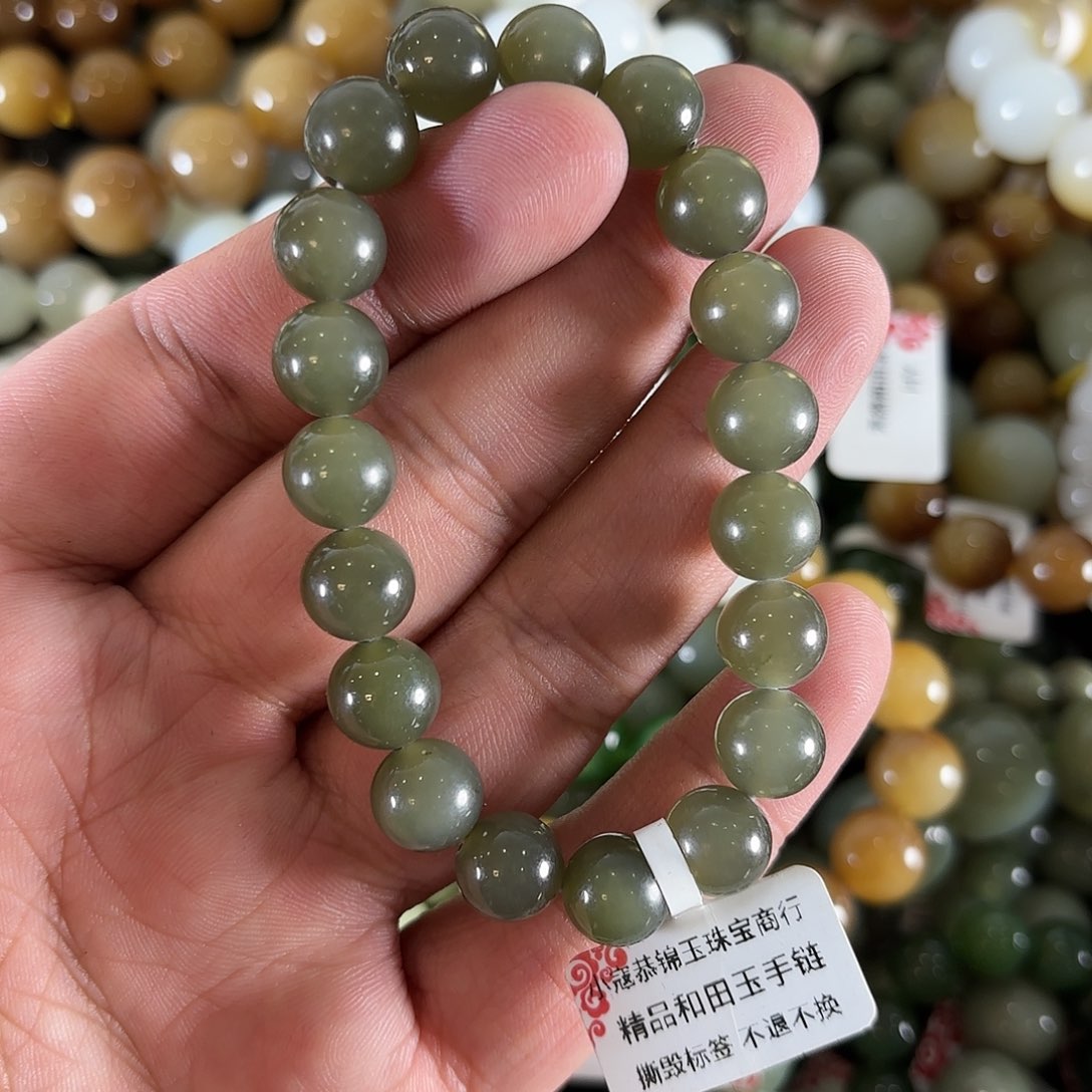 和田玉手链未镶嵌W429