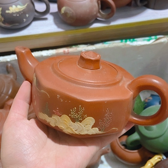 全手工，半手工制作宜兴紫砂壶
