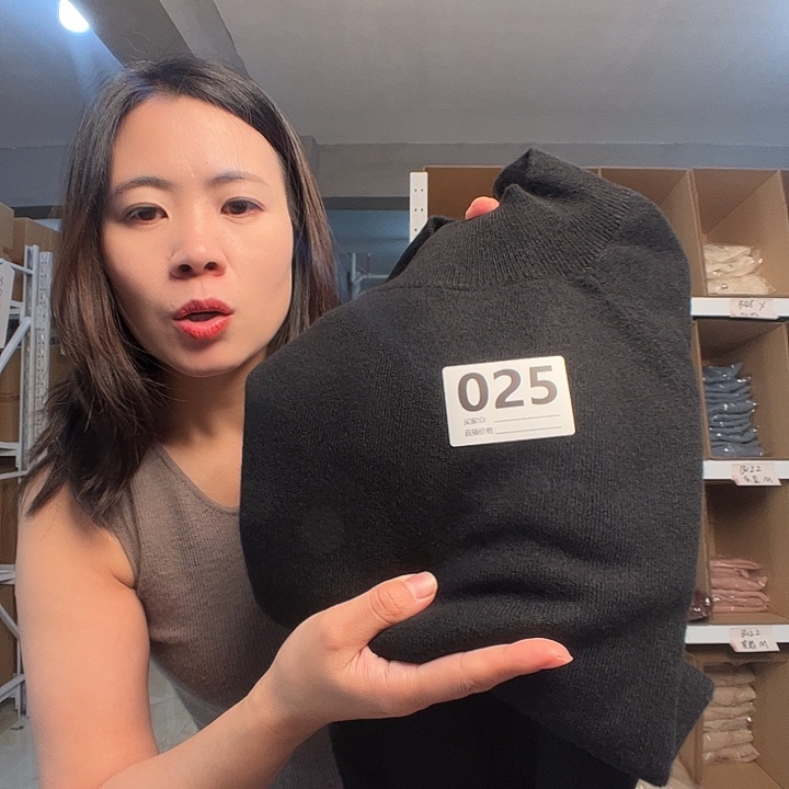 025黑色纯山羊绒假一赔三