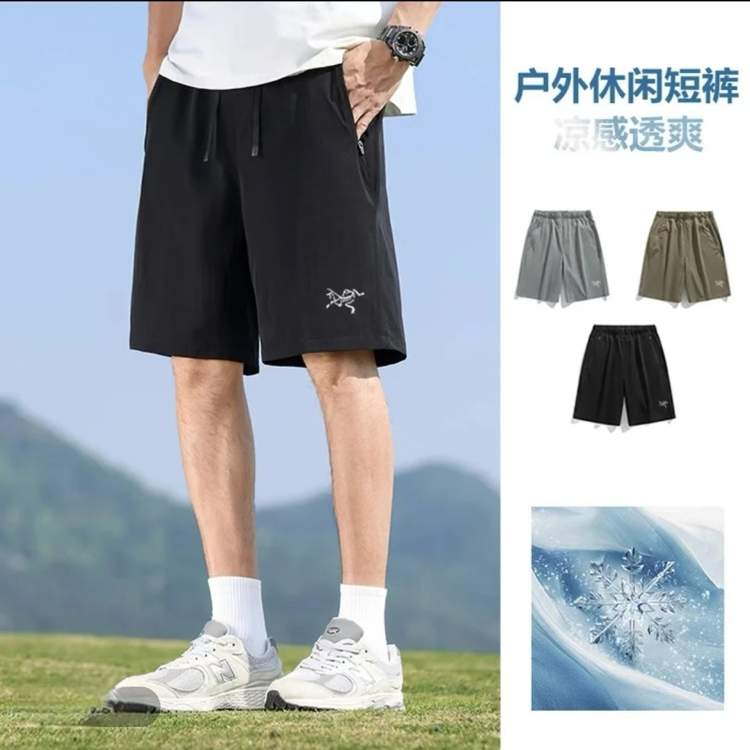 鸟家【专柜】冰丝速干短裤夏季新款男女同款清爽运动五分裤{发正标}