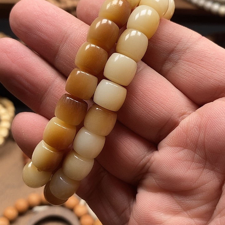 紫金鼠手串紫荆鼠白玉菩提