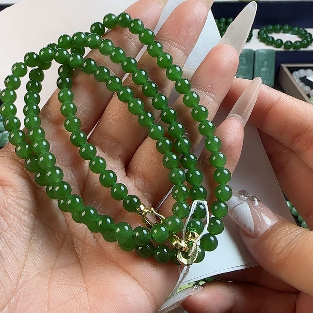 和田玉手串未镶嵌