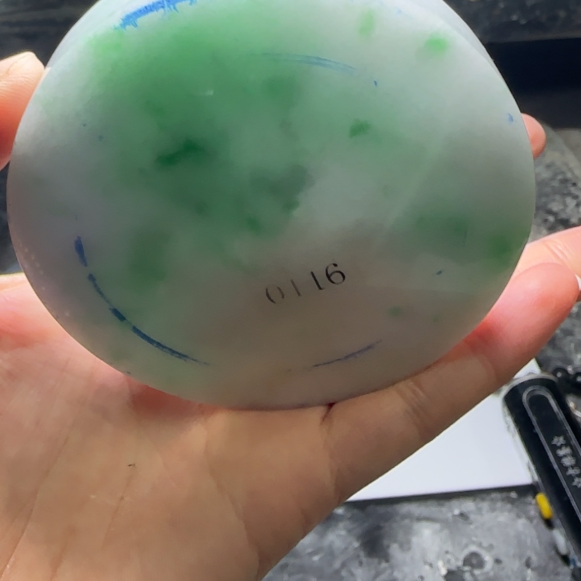 【闪购商品】定制翡翠翡翠未镶嵌桃***夭翡翠