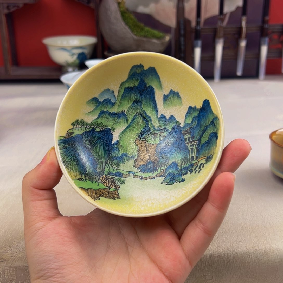 杯子嗯，纯手工柴烧主人杯