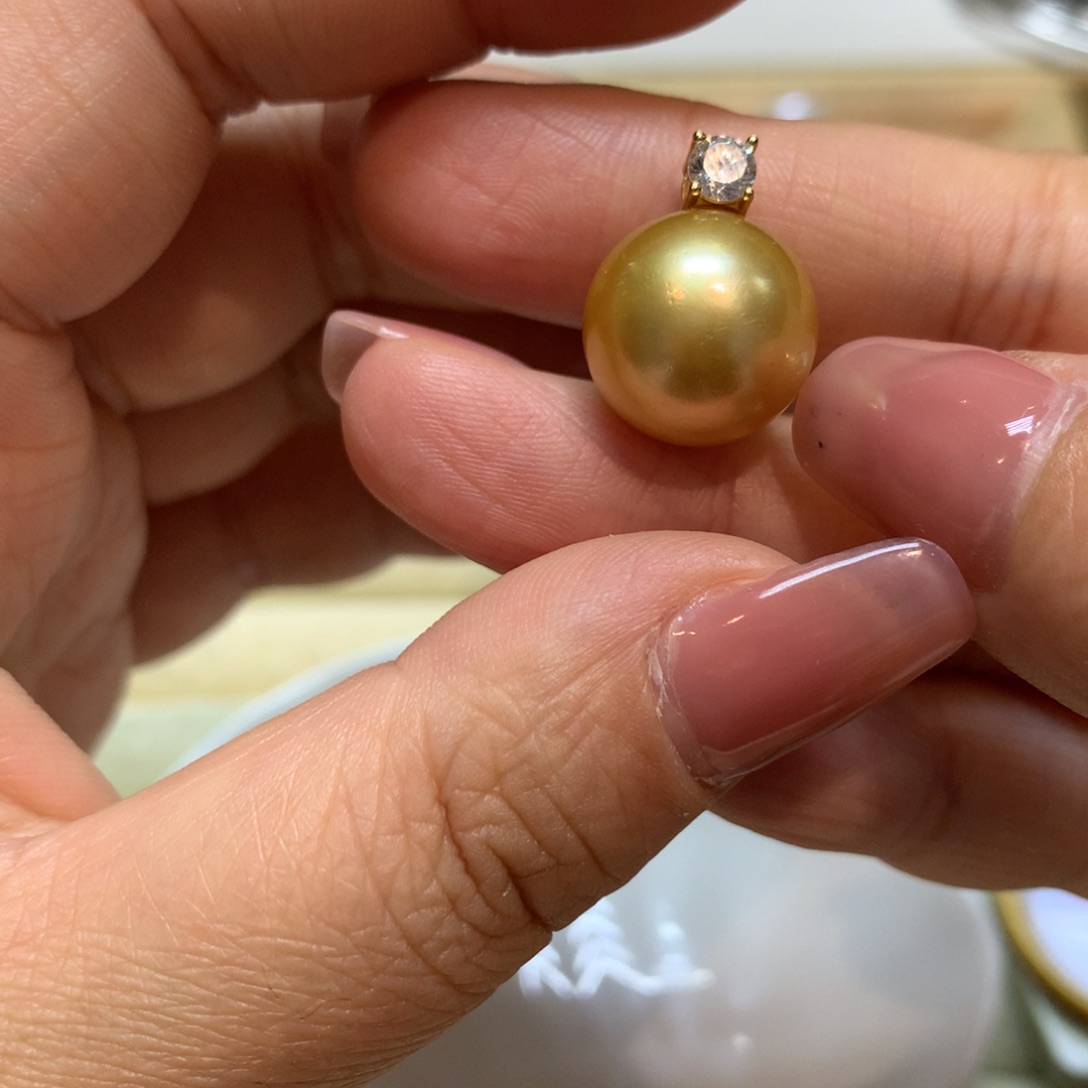 海水珍珠颈饰银S925镶嵌