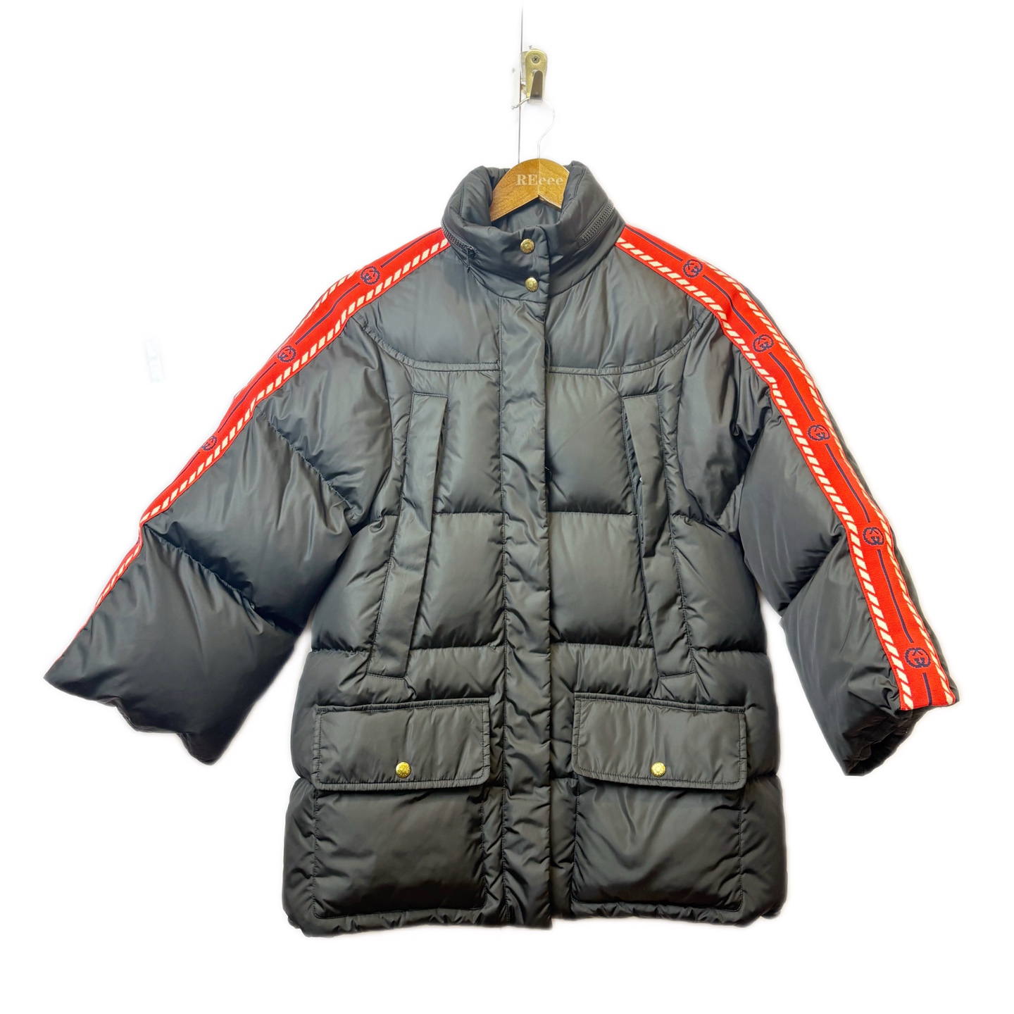 99新 GUCCI/古驰 02144 串标Logo羽绒服 m码 