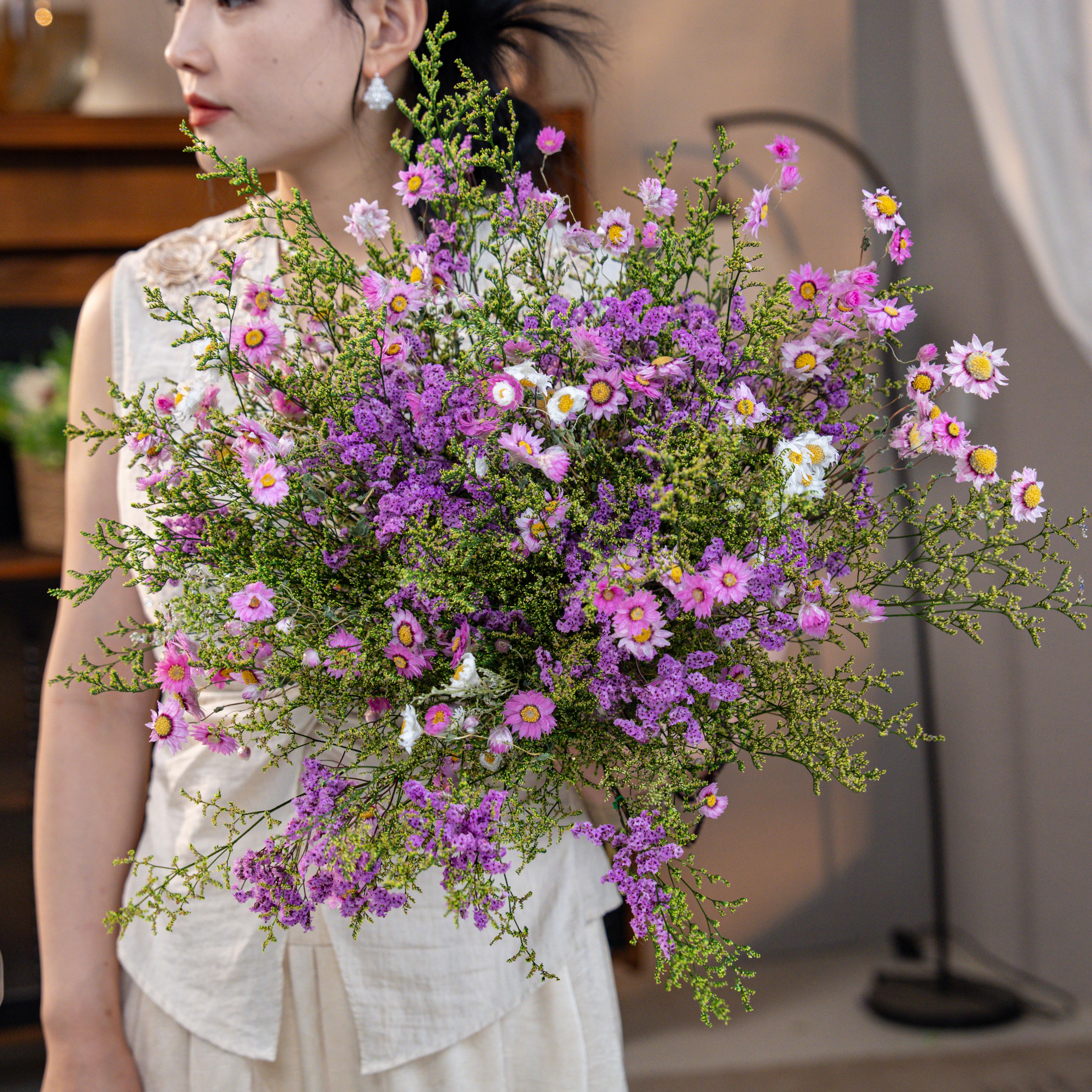 【天荷繁星】花卉永生干花 居家 小众 高级 摆件客厅 玄关 餐桌