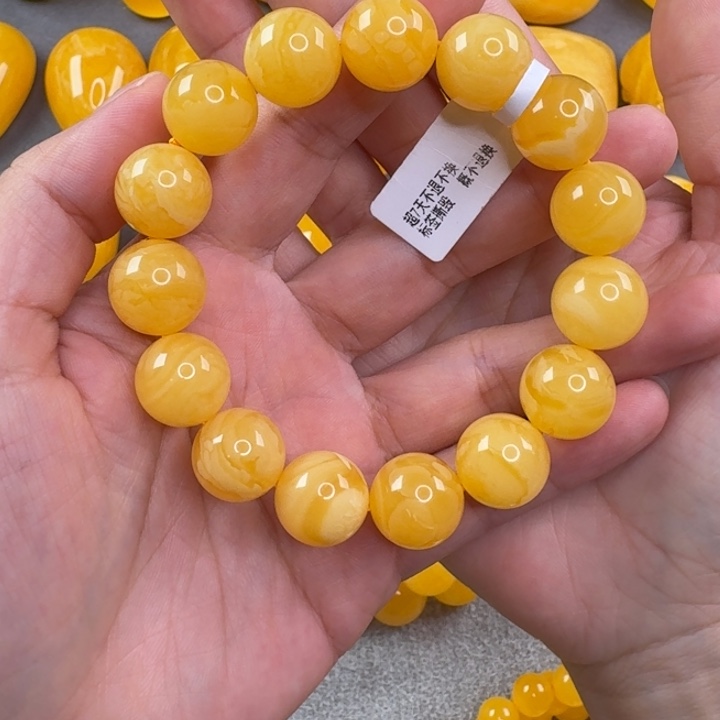 未镶嵌毛衣链蜜蜡一**魂