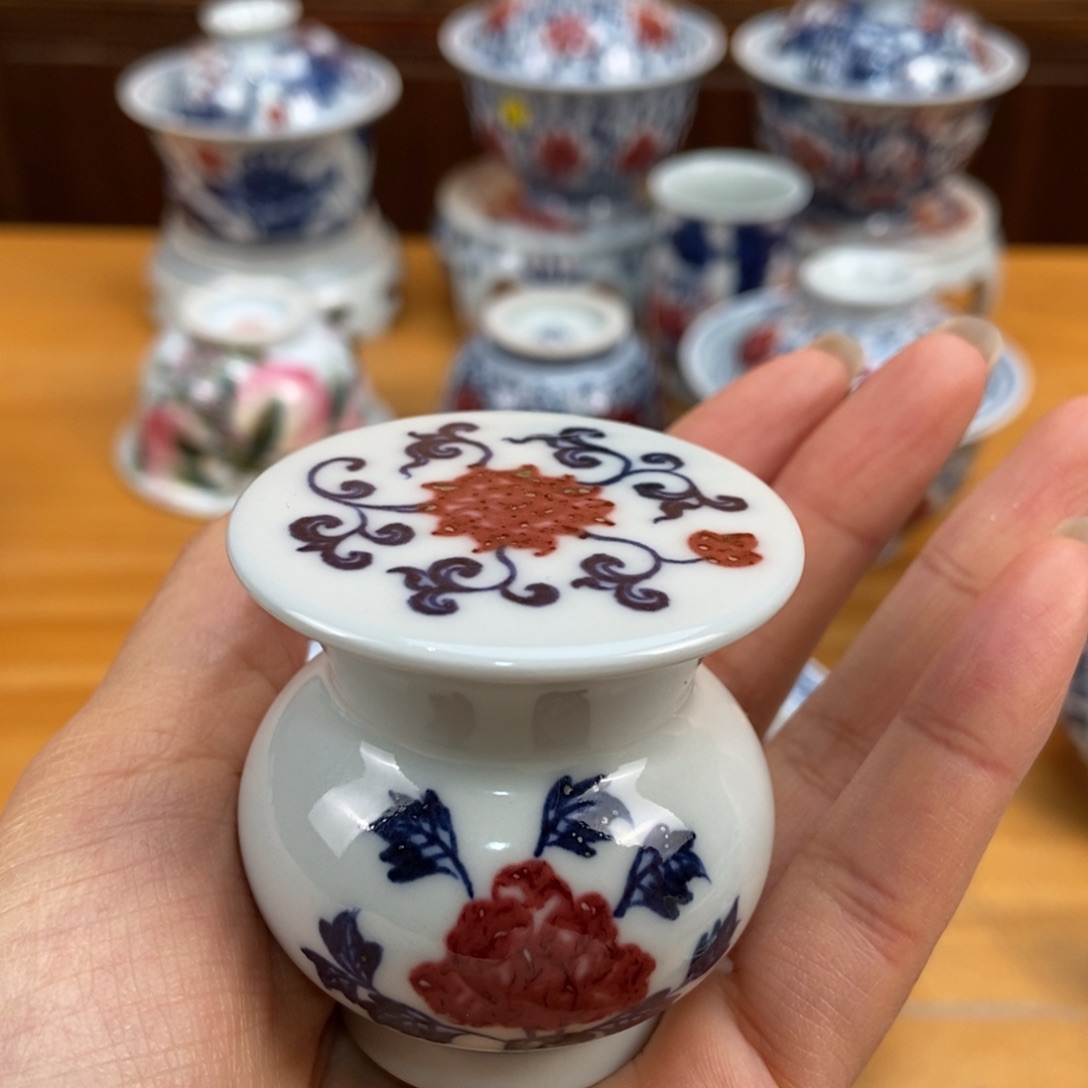手绘现代茶具非古董