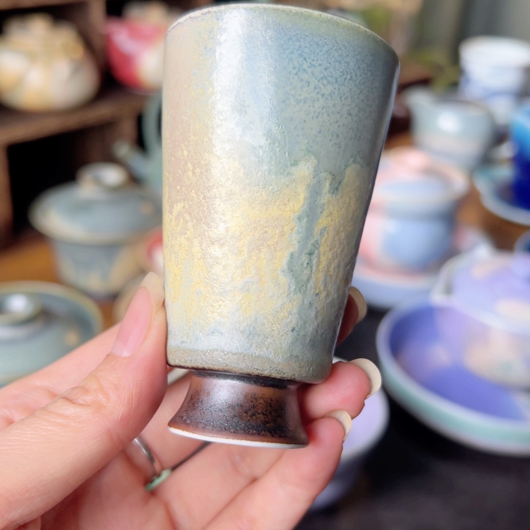 杯青現纯手工柴烧茶器