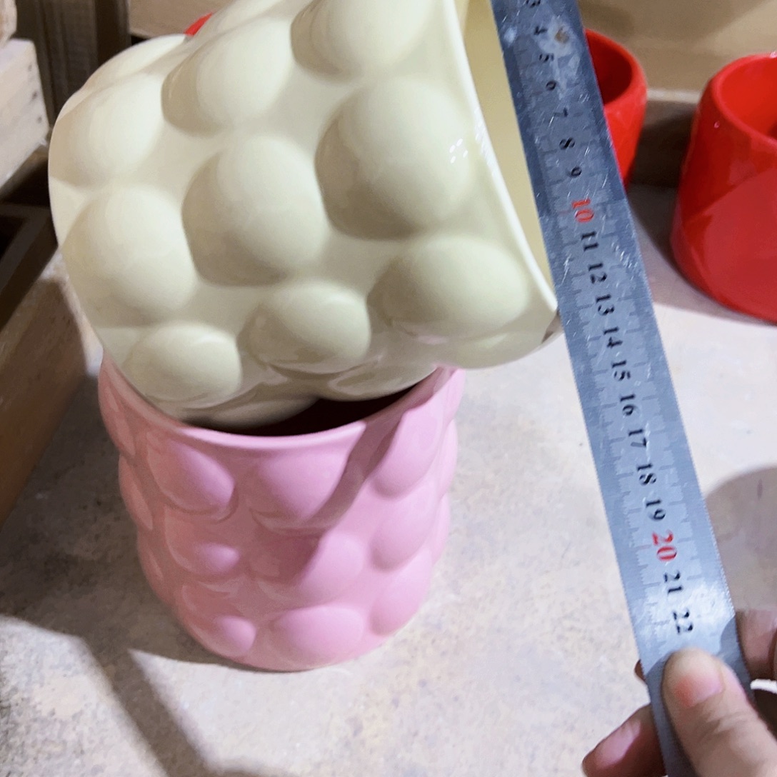 有孔外贸尾单陶瓷花盆凑单10米包邮