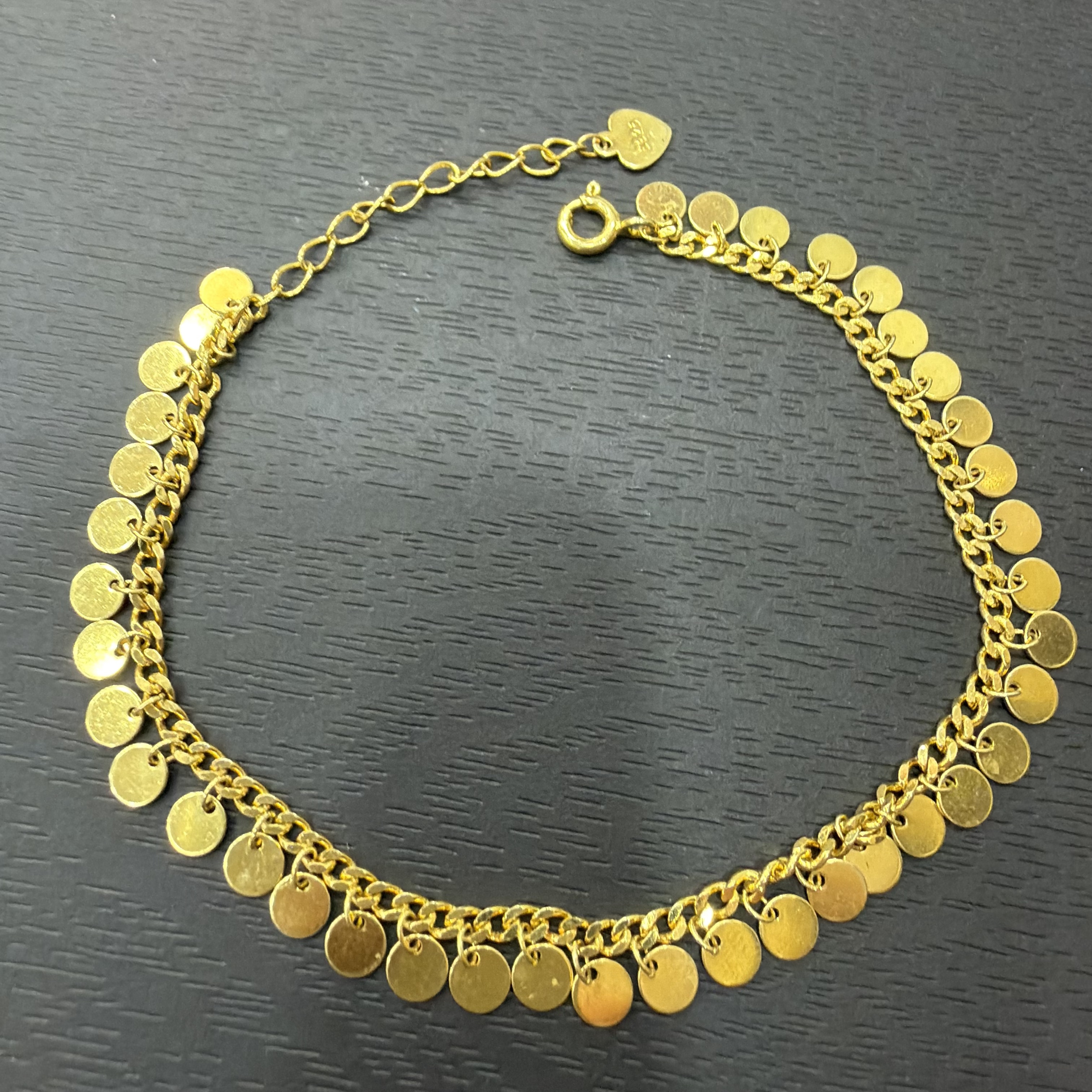 链子925银 【欣欣专享】925银圆片流苏手链YS517