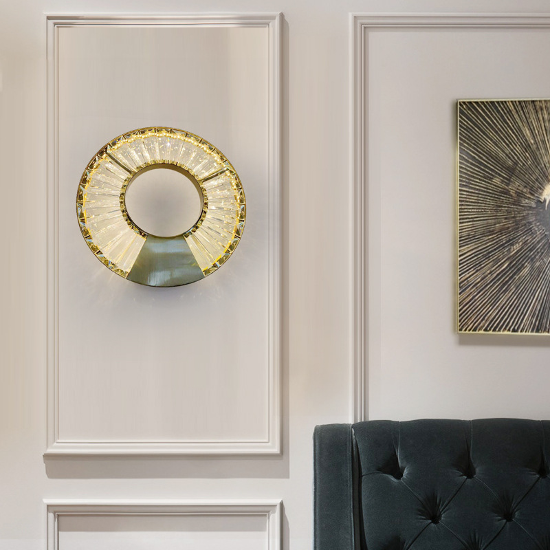 厂家直销后现代轻奢卧室床头灯酒店走廊样板房客厅玄关背景墙壁灯