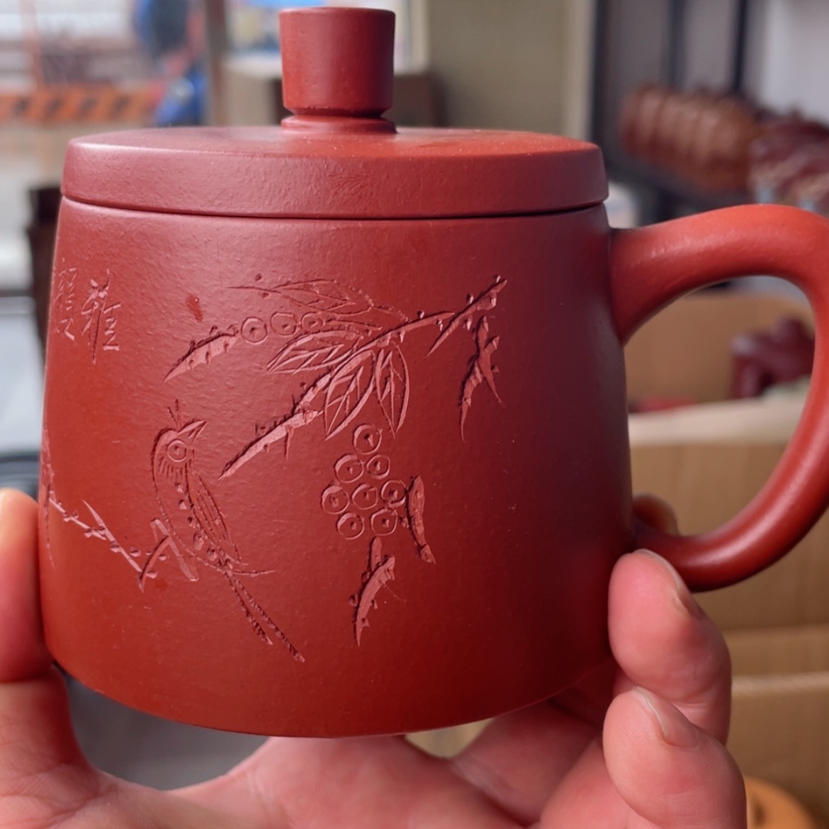 【闪购商品】茶杯紫砂原矿紫砂盖杯微瑕