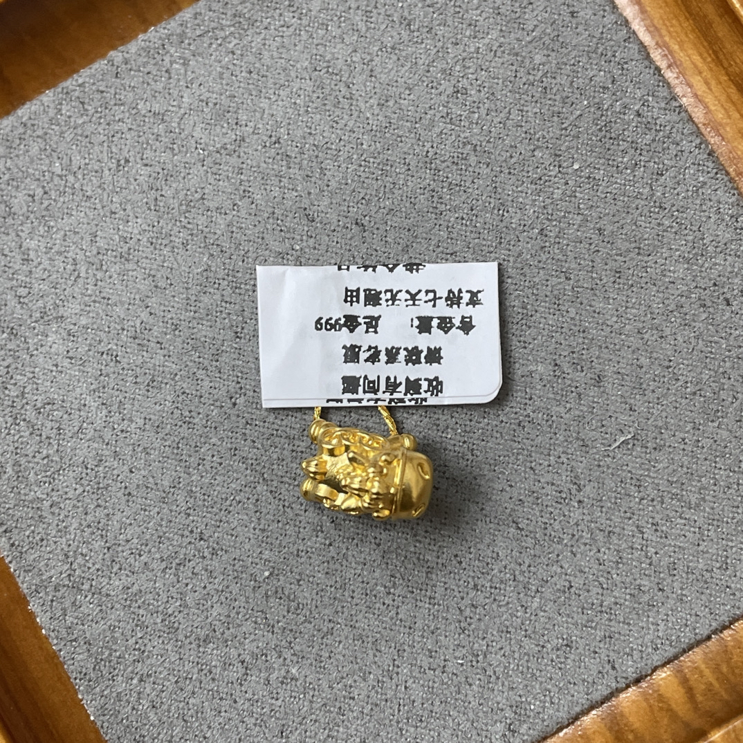 F31032足金999小飞马水贝转运珠