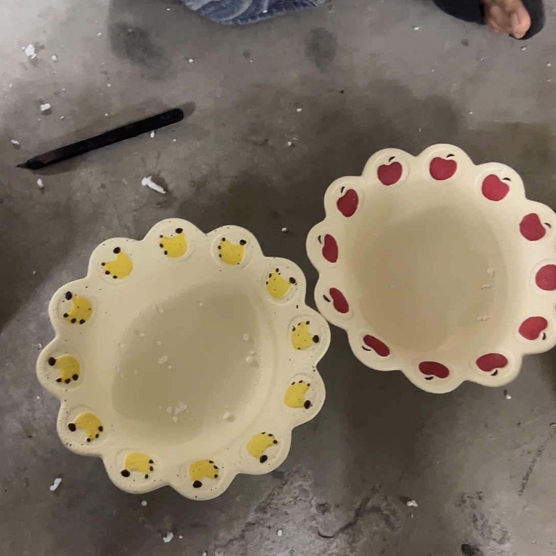 陶正品香蕉苹果面碗一组