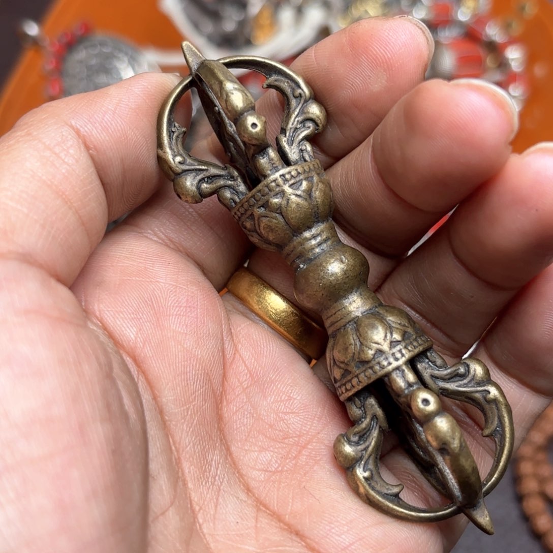 铜星月菩提吊坠项链