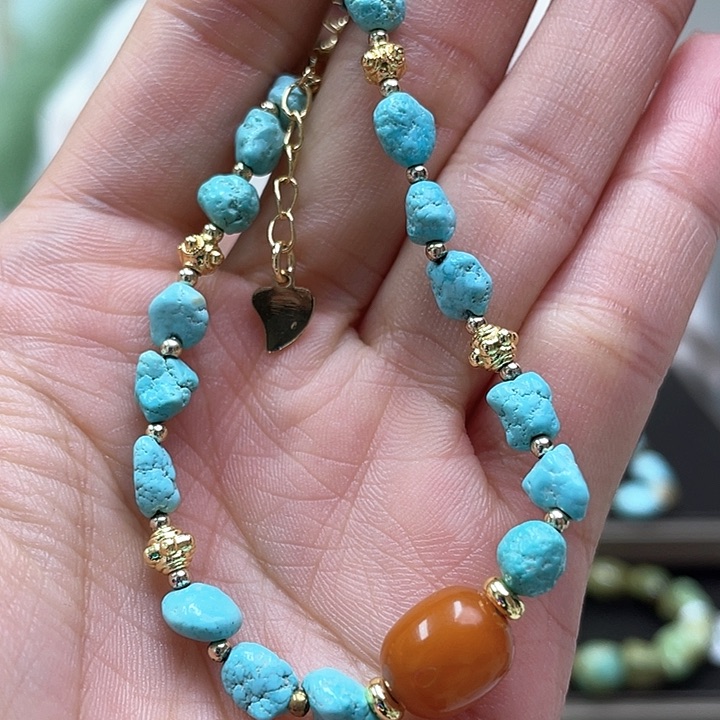 未镶嵌绿松石珠宝奇石