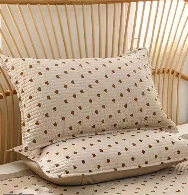 水洗棉直边枕套四季通用