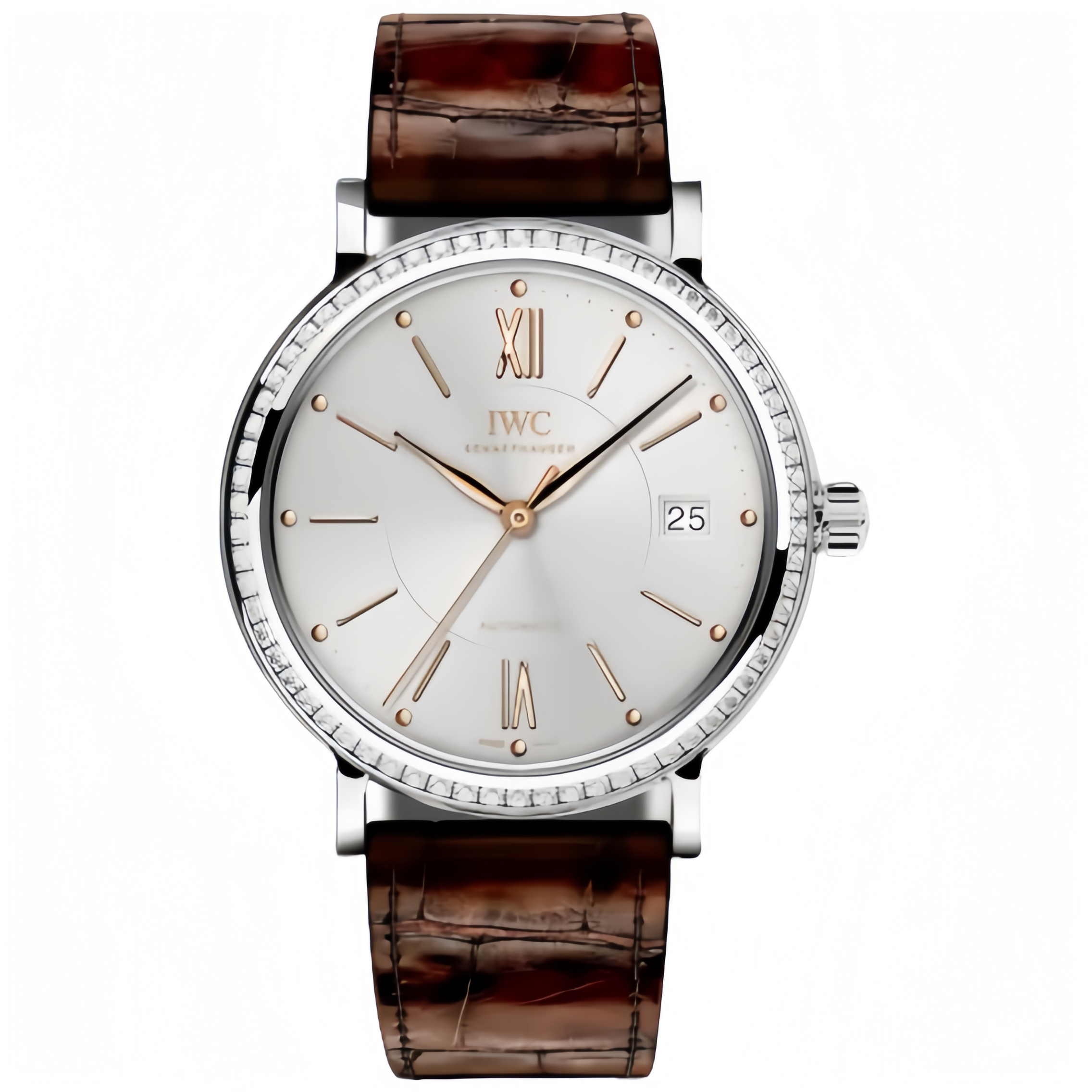 99新 IWC/万国 柏涛菲诺系列  自动机械 精钢 37mm 后镶钻 全套