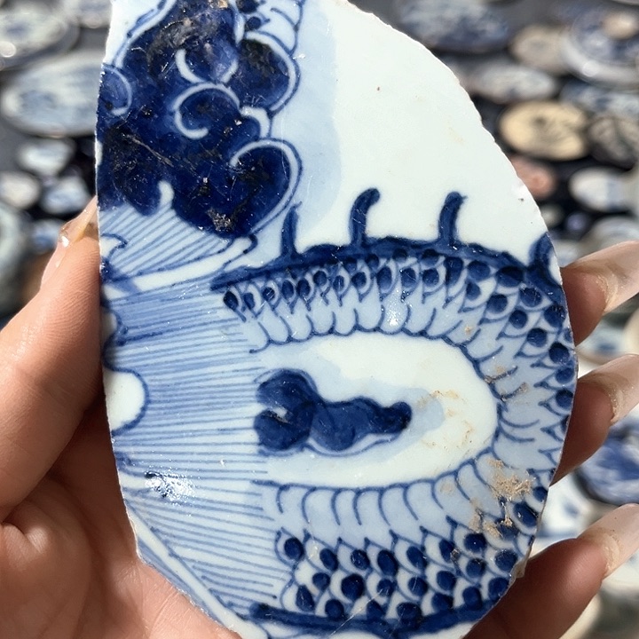 瓷片瓷片茶托喝茶非常不错