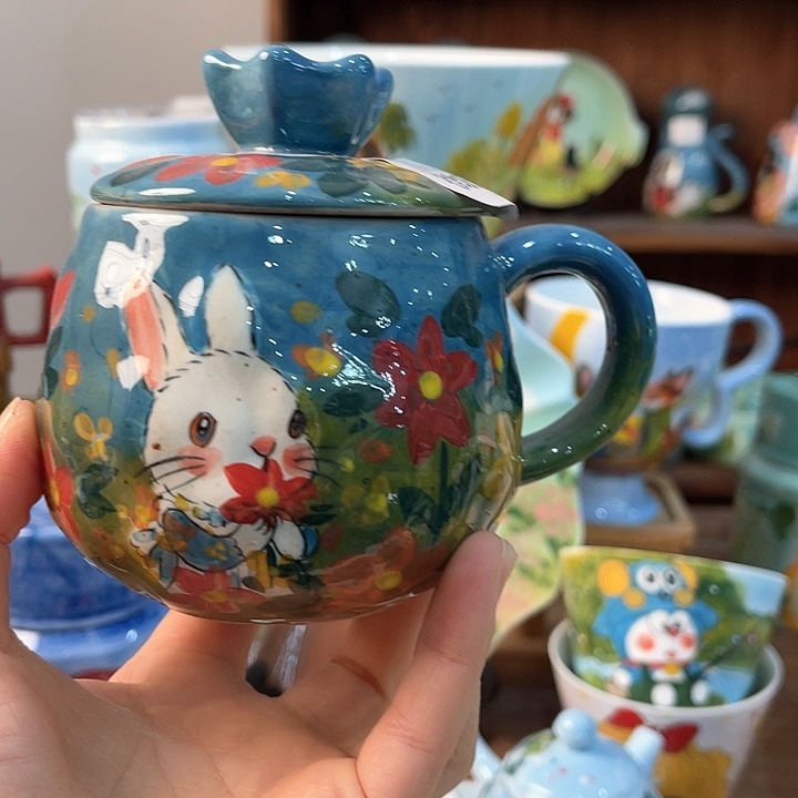 陶景德镇釉下手绘陶瓷 