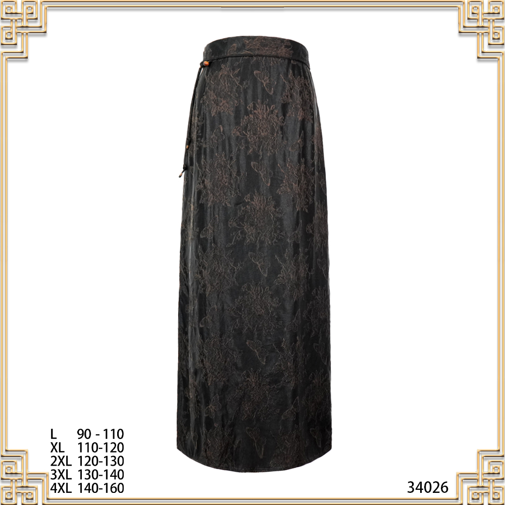 MM2025春夏新款时尚冠乐绉繁花似锦女时尚半裙34026