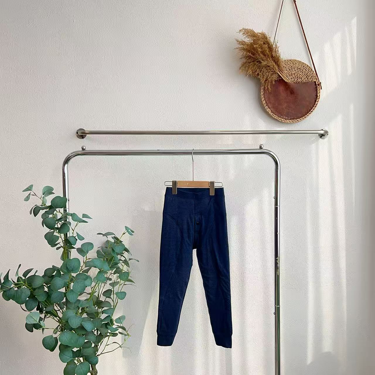 K954赞宝蓝时尚走线男保暖裤