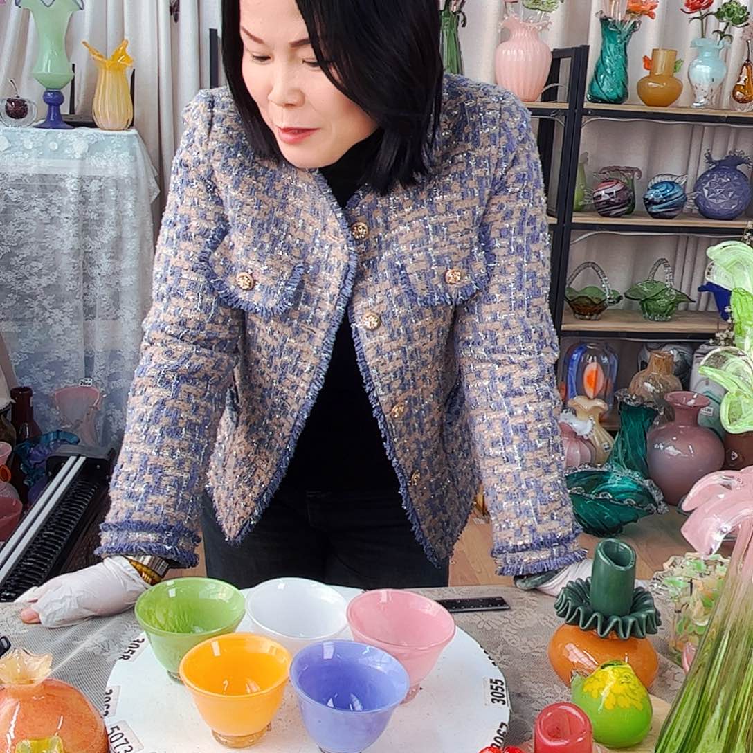 5个碗杯福利家悦琉璃工艺品