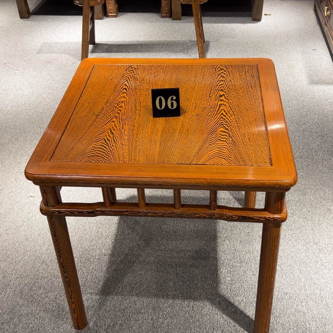 紫檀木类家具鸡翅木小方桌68/68/68单桌一张