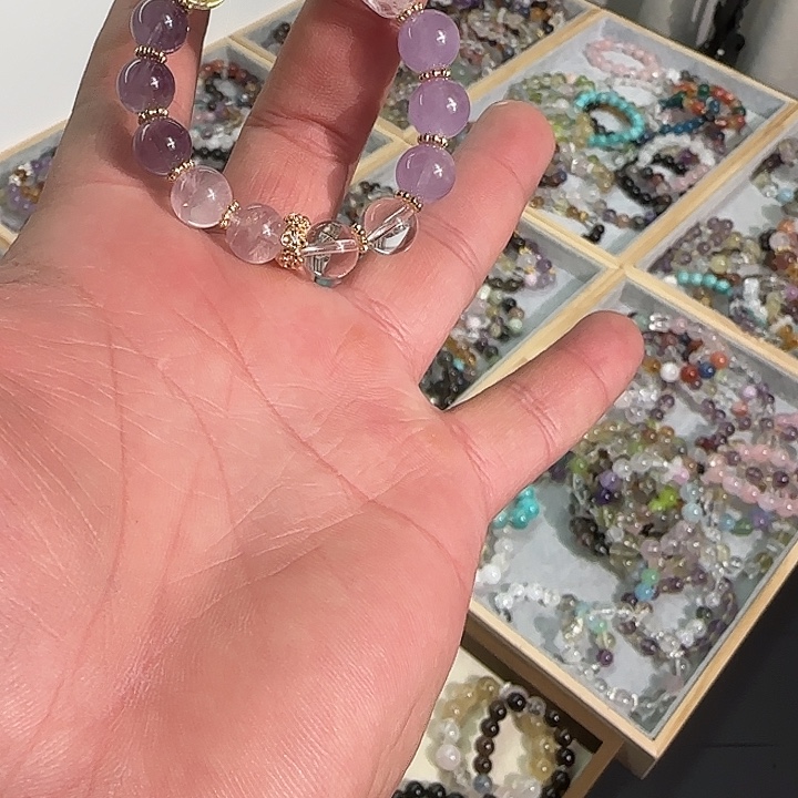 黄晶银S925镶嵌手镯