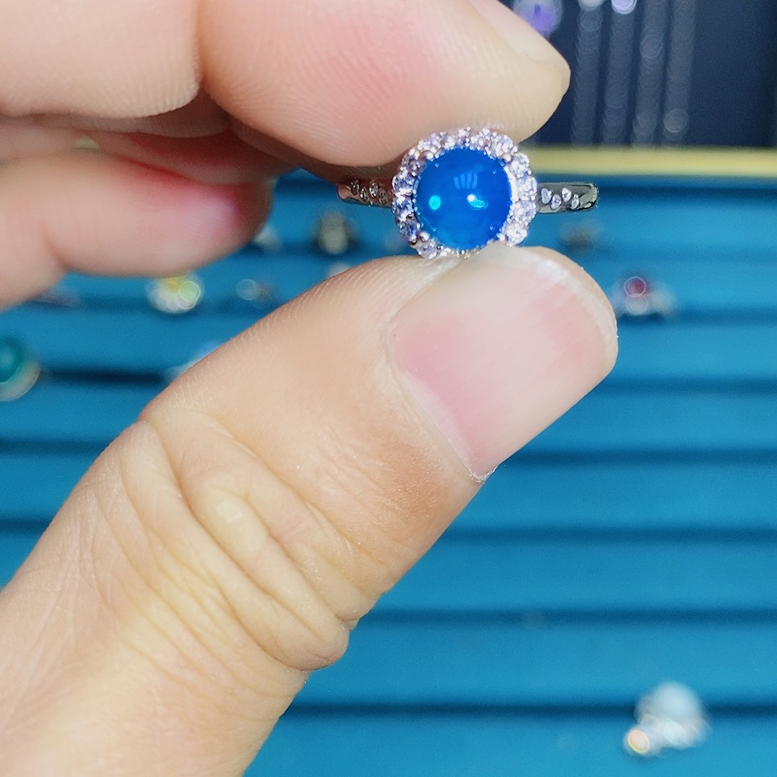 紫晶珠宝半成品银S925镶嵌