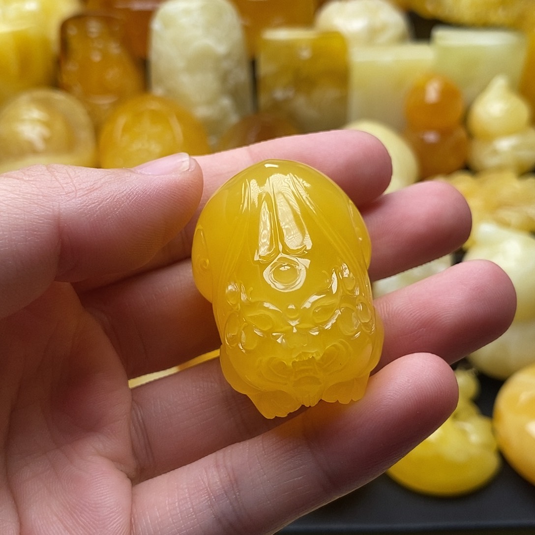 琥珀颈饰未镶嵌琥珀蜜蜡吊坠