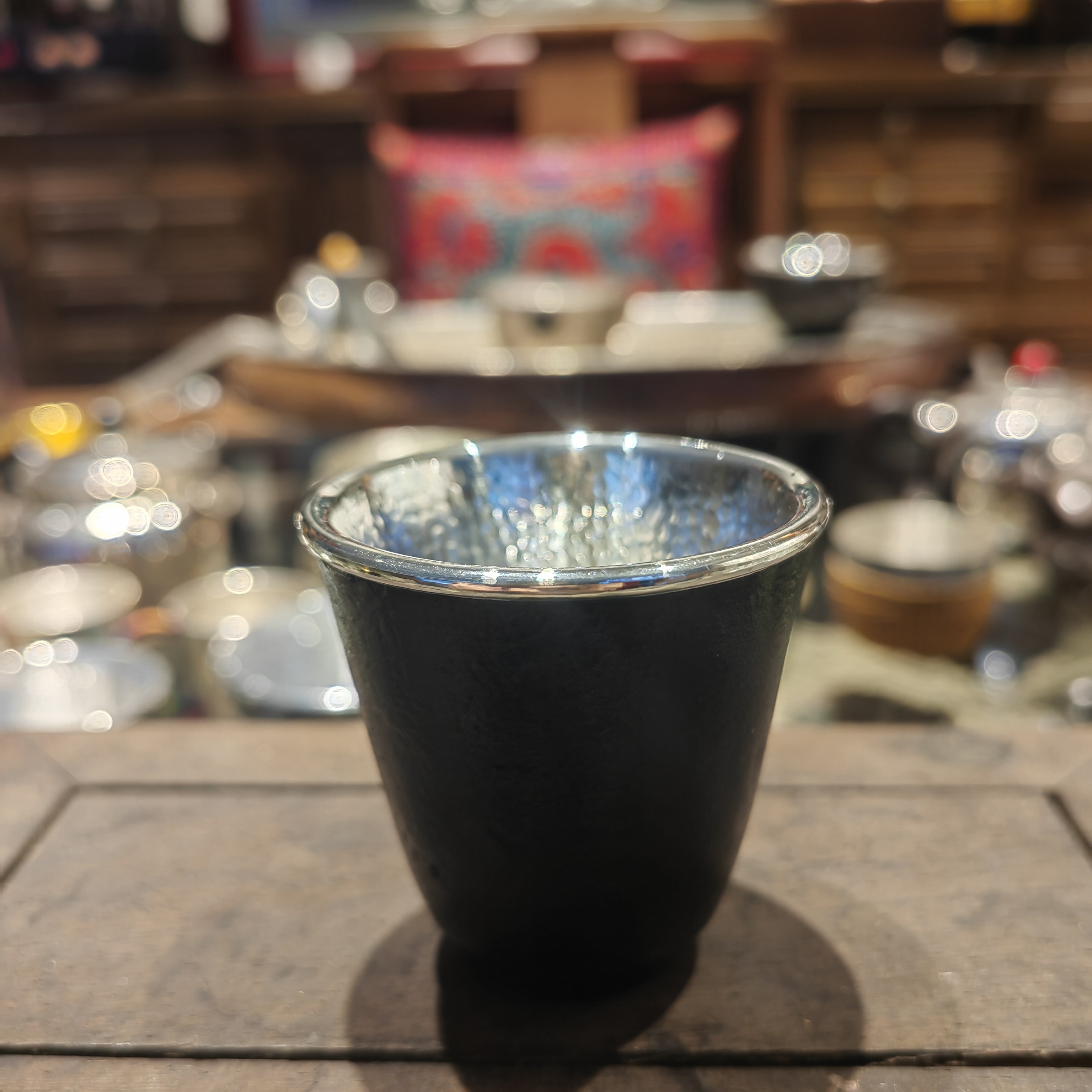 鹤庆手工铁包银主人杯