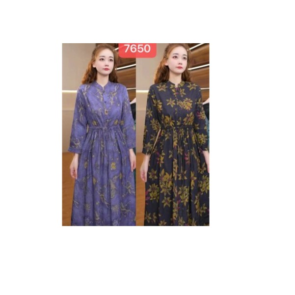 7650-23新款舒适时尚双面穿连衣裙