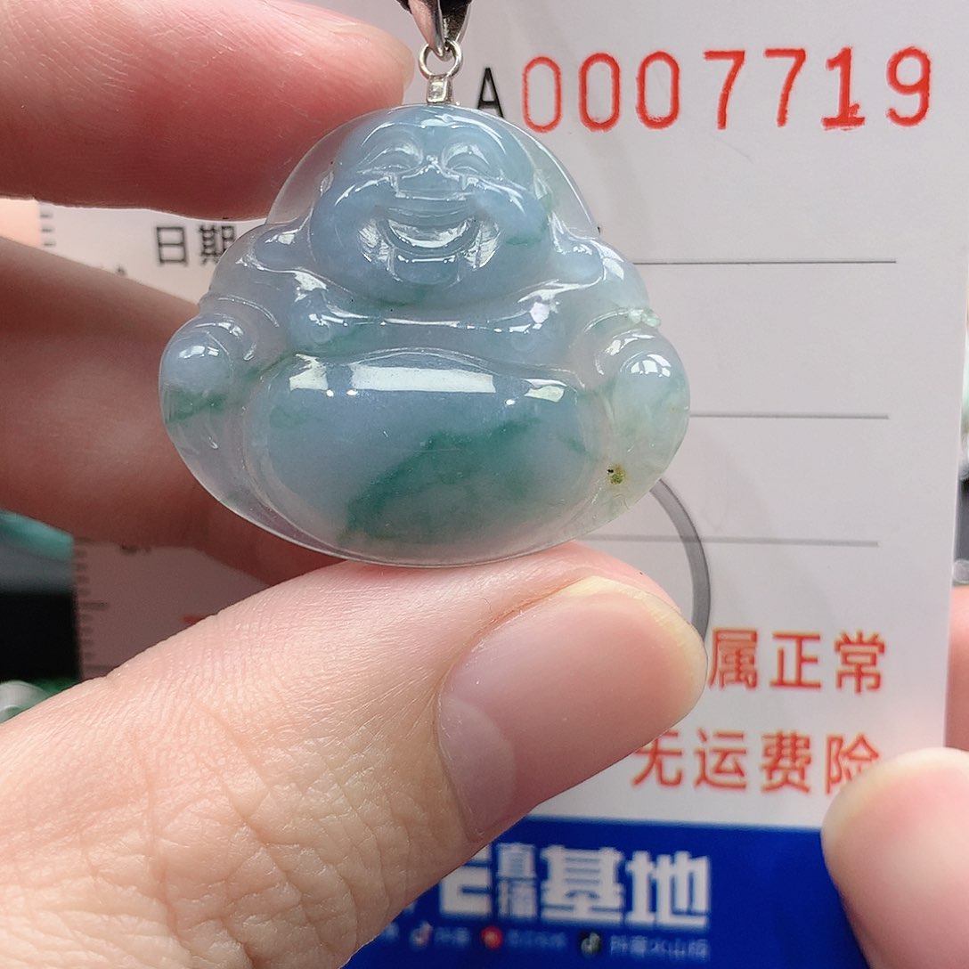 翡翠吊坠(不含链)银S925镶嵌