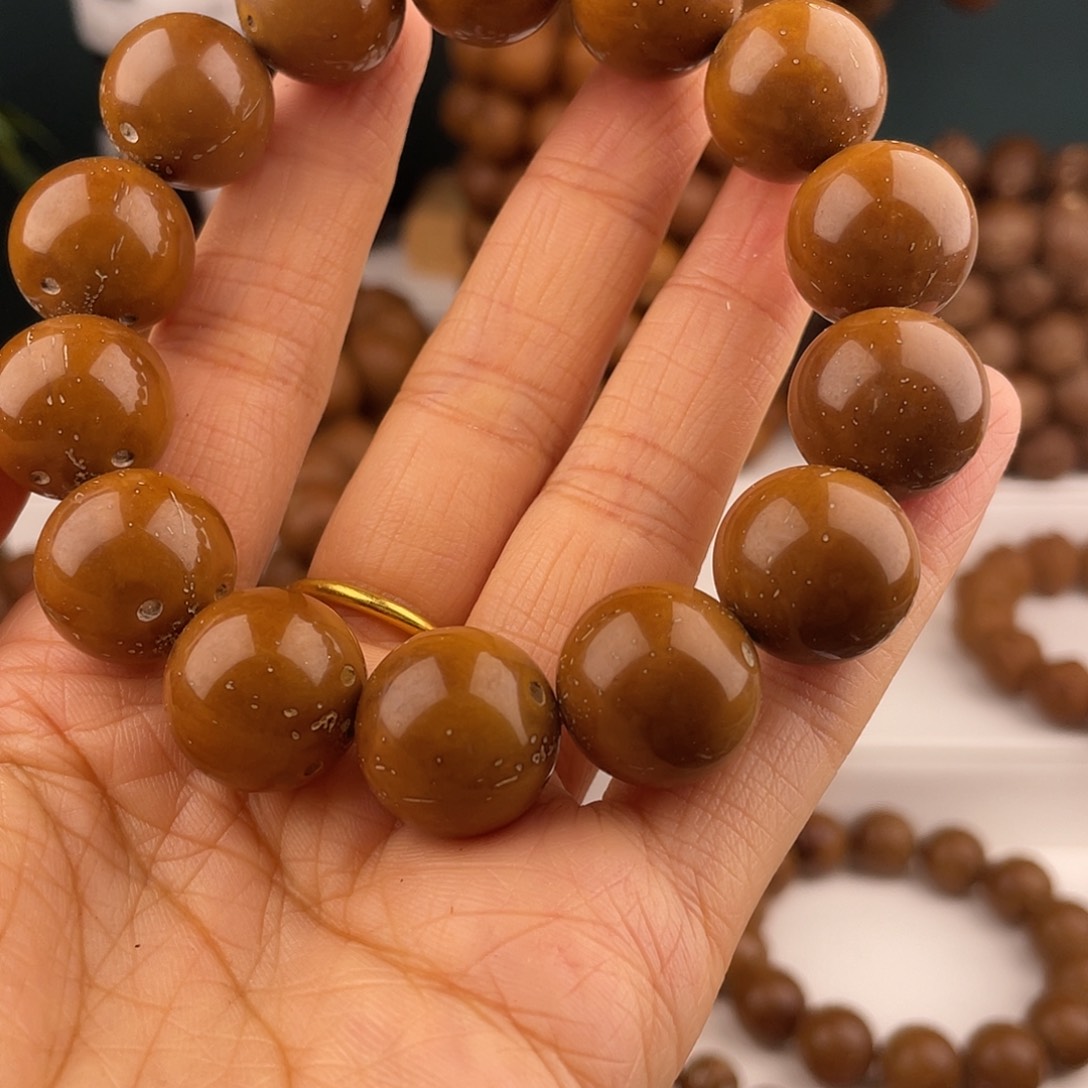 紫金鼠手串年**恒光珠紫金鼠