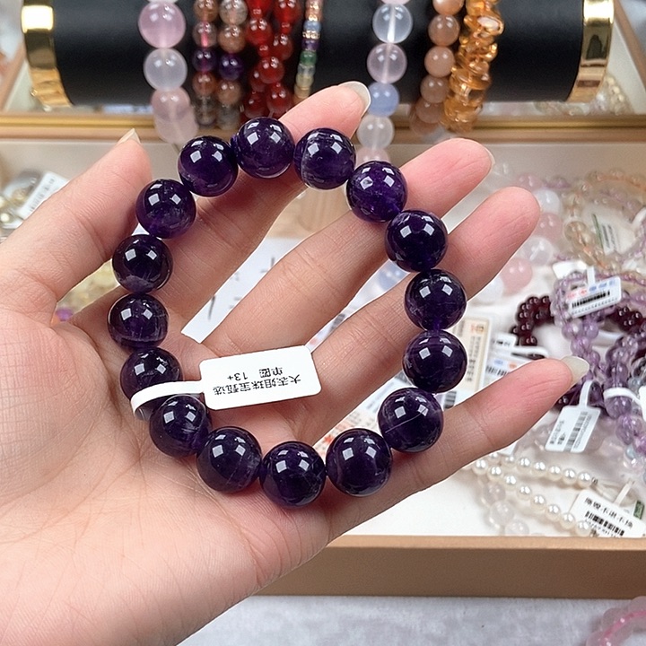 未镶嵌手链紫晶紫水晶