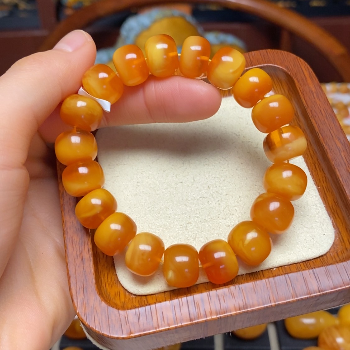 【闪购商品】蜜蜡手链未镶嵌手串