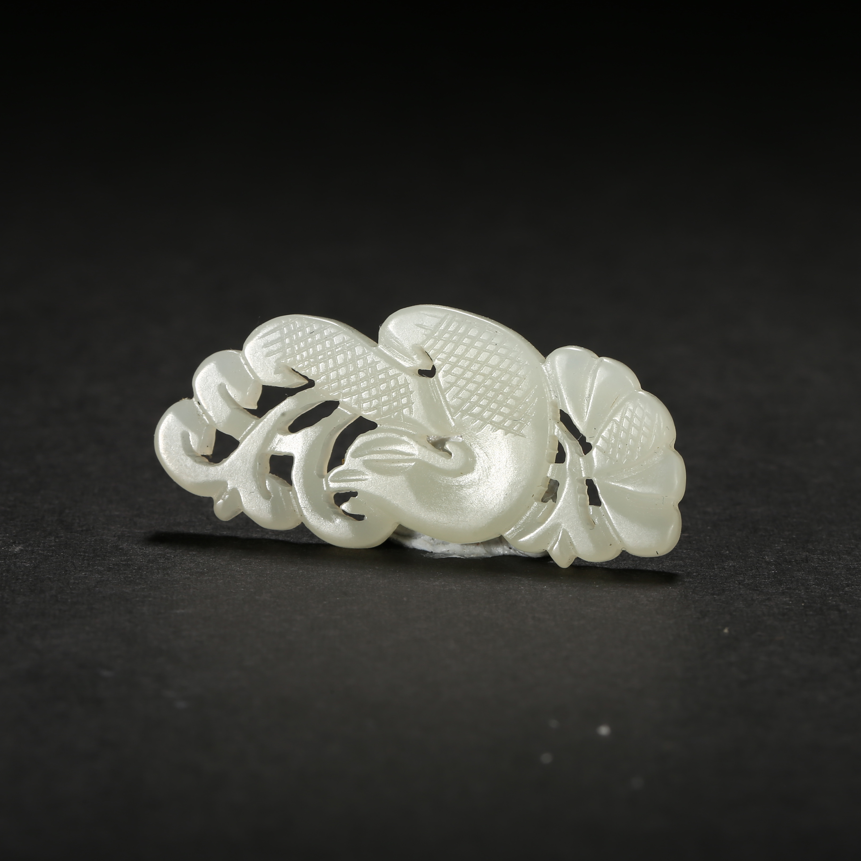 民国*白玉花鸟佩/WBGS251006119和田玉【北京文博】