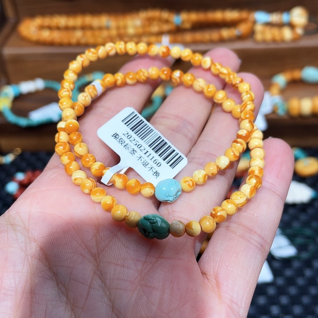 琥珀裸石未镶嵌多样发其一4mm