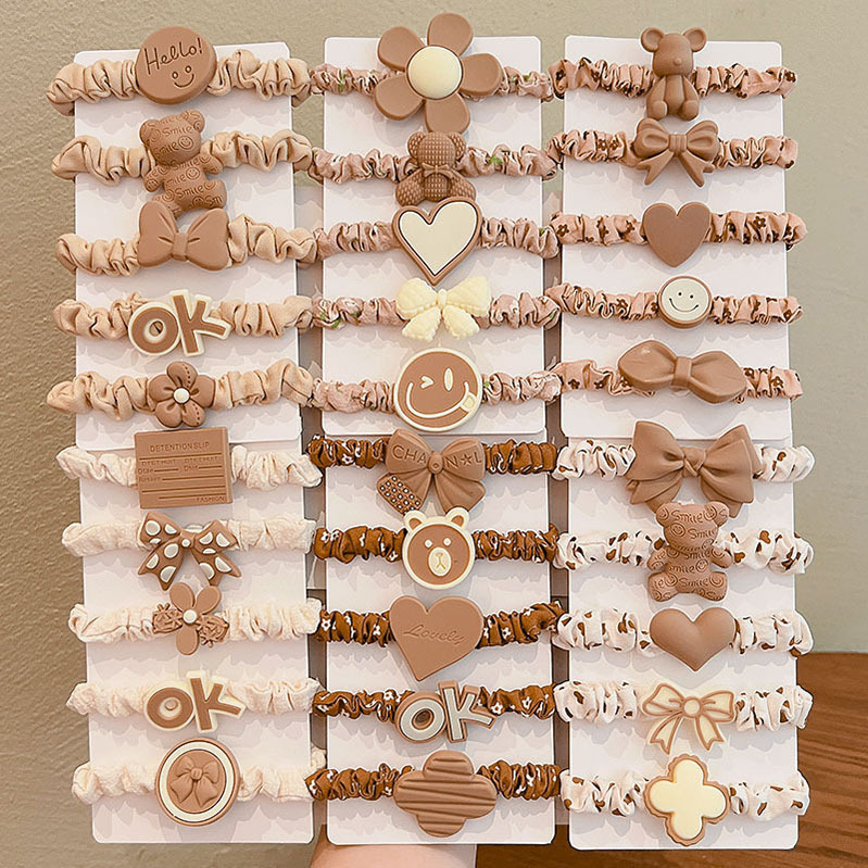 韩国糖果色大肠发圈头绳甜美可爱小女孩发绳女童宝宝发饰头饰新款