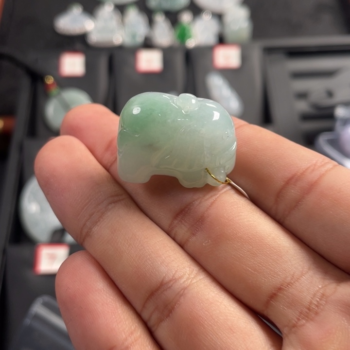 翡翠未镶嵌挂件翡翠首饰